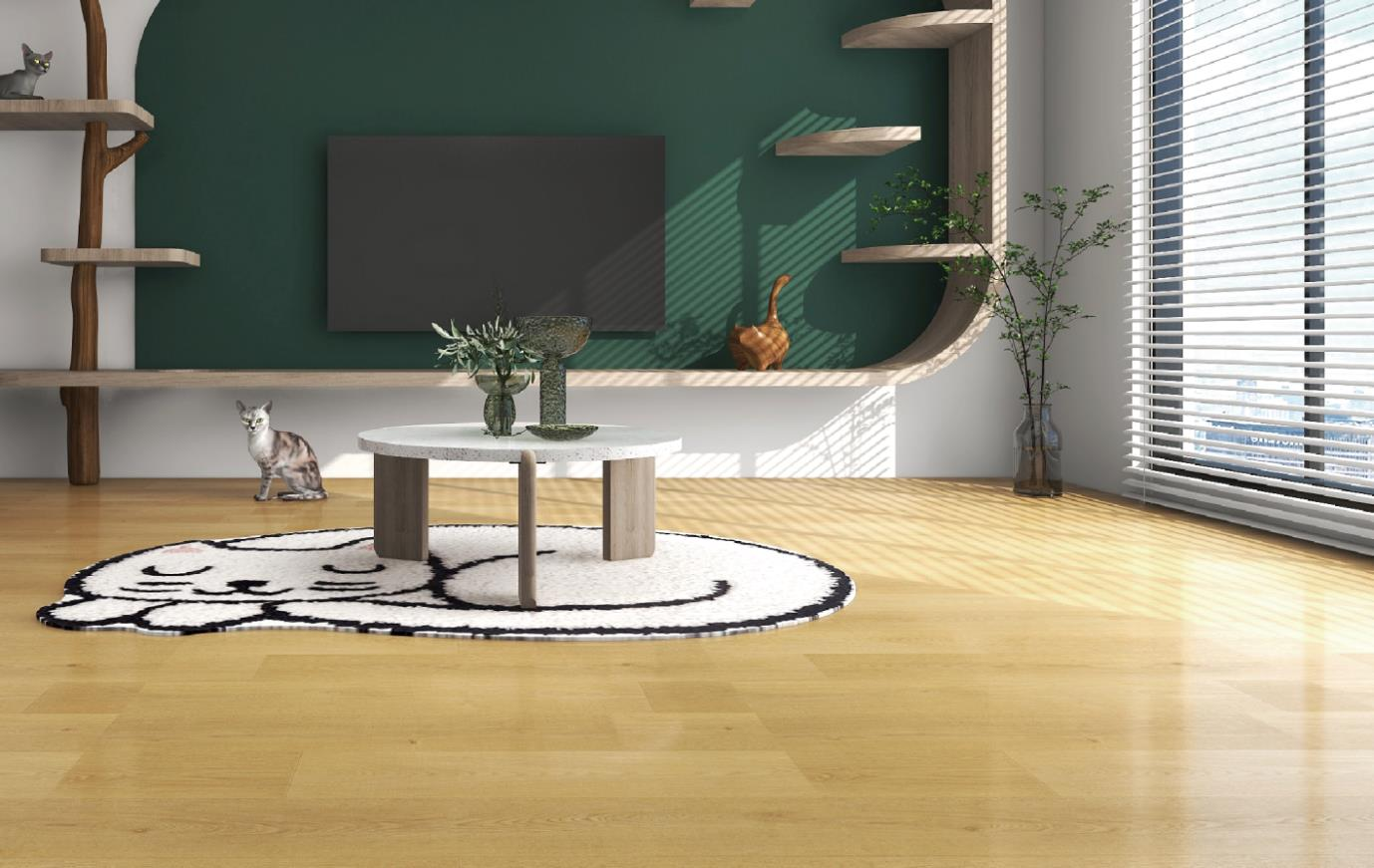wood pattern of WCC Flooring in the living room